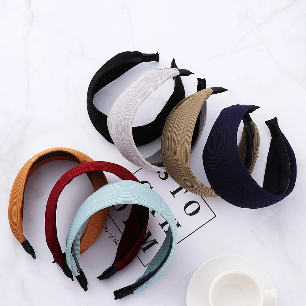 

Женские повязки на голову, аксессуары для волос, головные уборы, широкие пластиковые модные повязки для волос 6 см