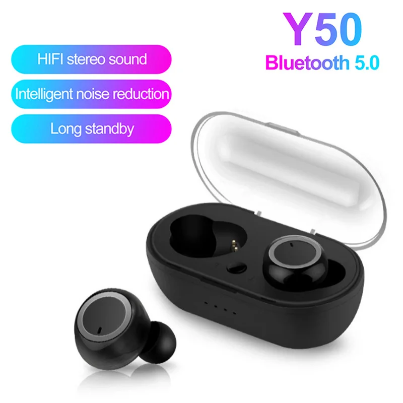 

TWS-стереонаушники Y50 с поддержкой Bluetooth 5,0 и шумоподавлением