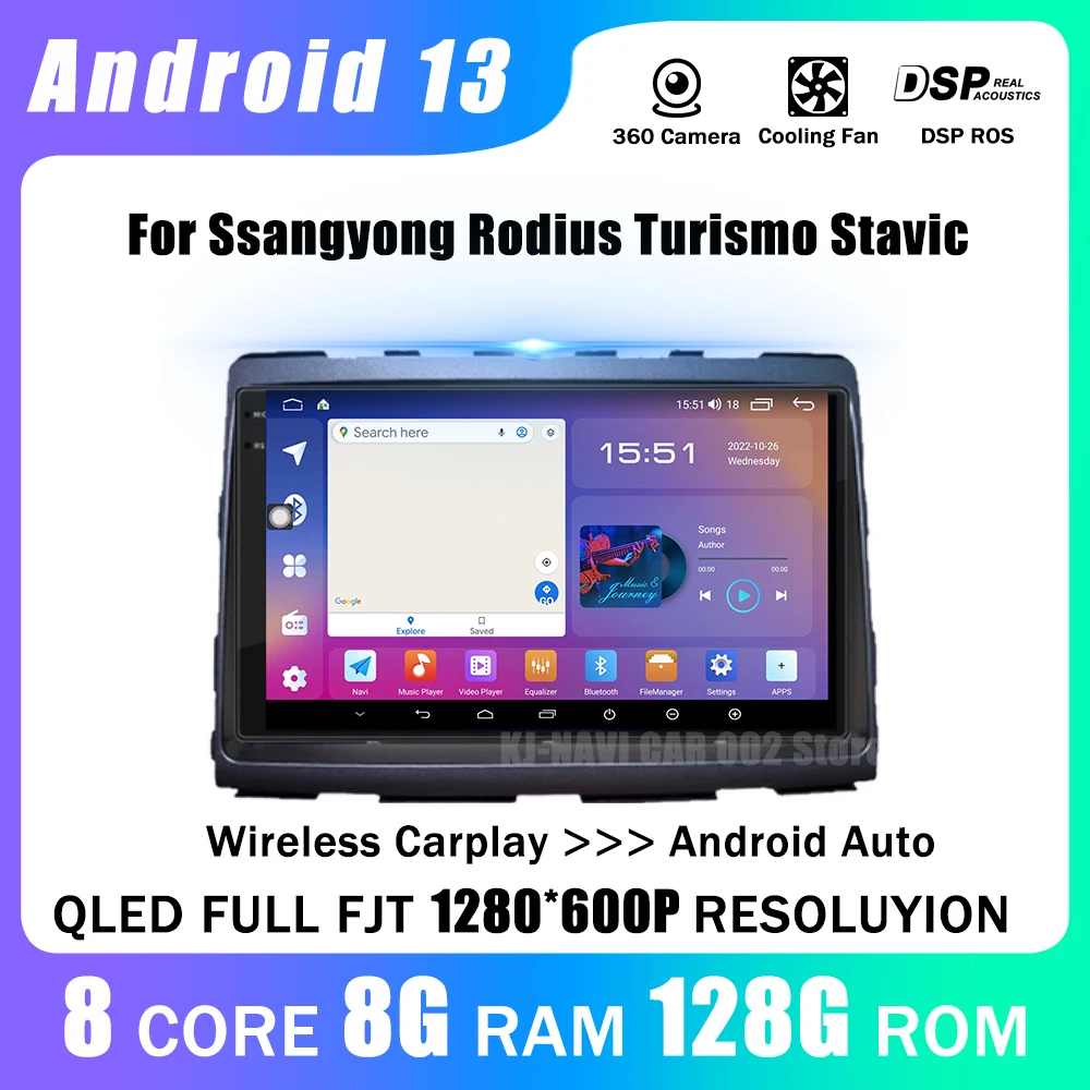 

For Ssangyong Rodius Turismo Stavic 2013+ Radio Carplay Car Multimedia Player Intelligent System Android Auto Navigation GPS