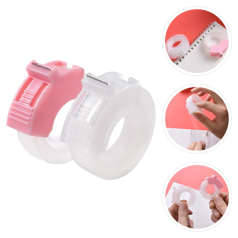 

2 Sets Transparent Tape Warehouse Supplies Tool Cutting Machine Plastic Office