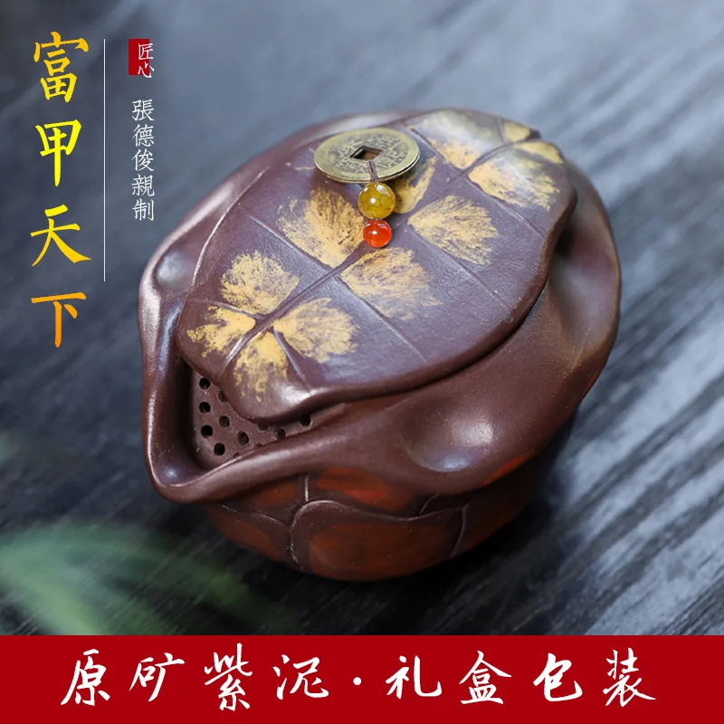 Высокое качество Исинская руда фиолетовая глина чайник ручной работы Fujia Tianxia