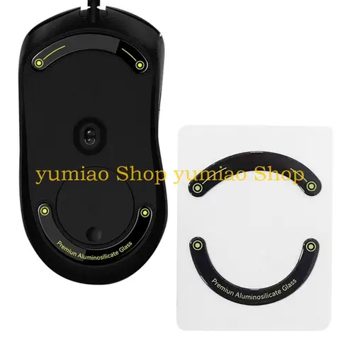 587b изогнутые края Talngames Glass Mouse Pad Pad Clates Antiplip Mouse Glides для G403 G603 G703 Gaming Mouse Sticker