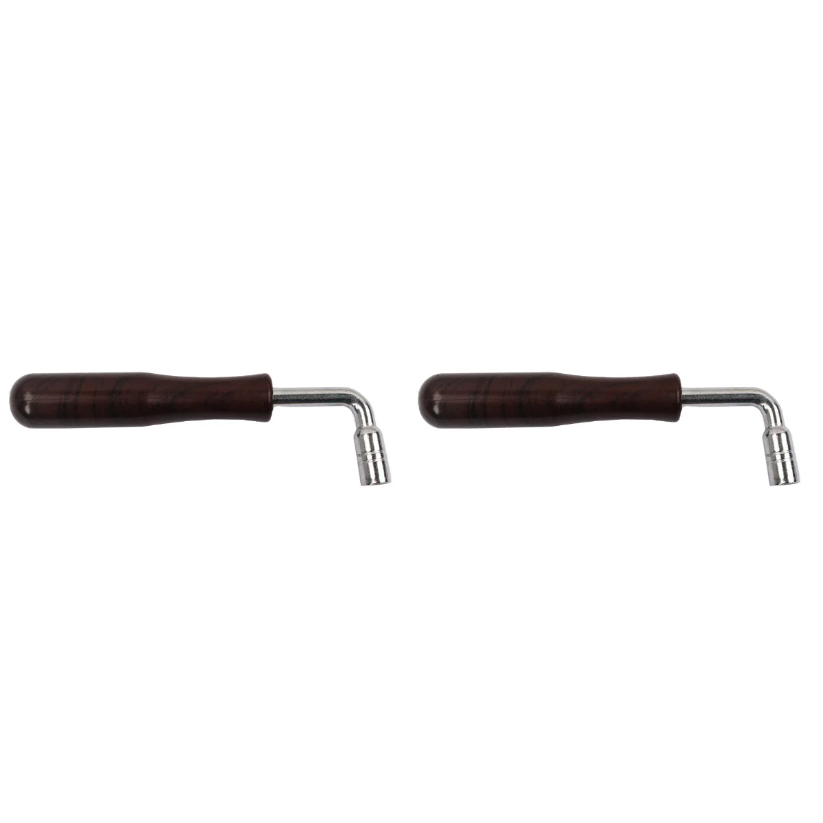 

2pcs Square Shape Hard Steel Piano Tuning Tuner Spanner Tool Brown shaft