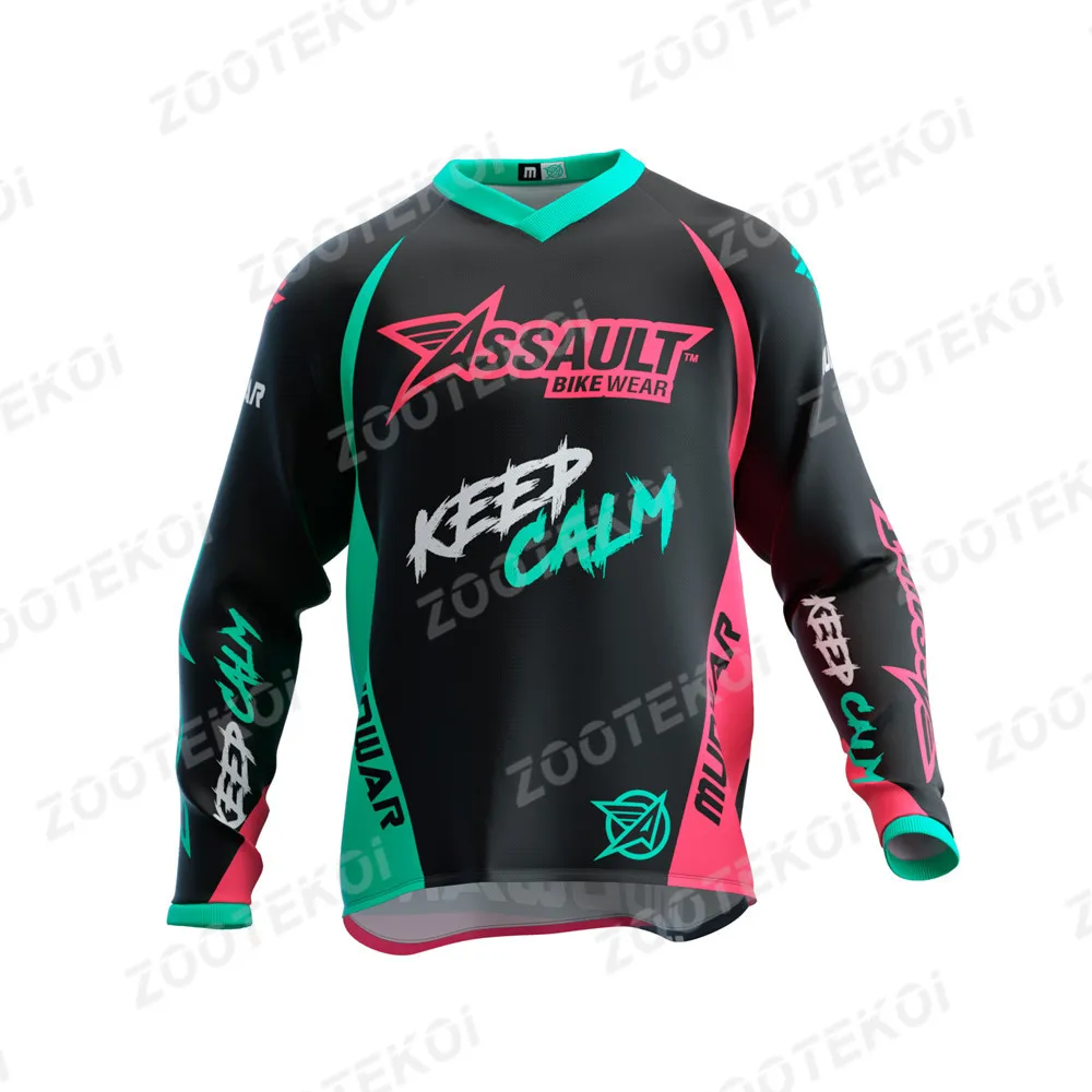 

Assault Bike Wear Men's Motocross Mtb Jersey Downhill Mountain Enduro Jersey Long Sleeve Cycling Dh Bike Maillot Ciclismo Hombre