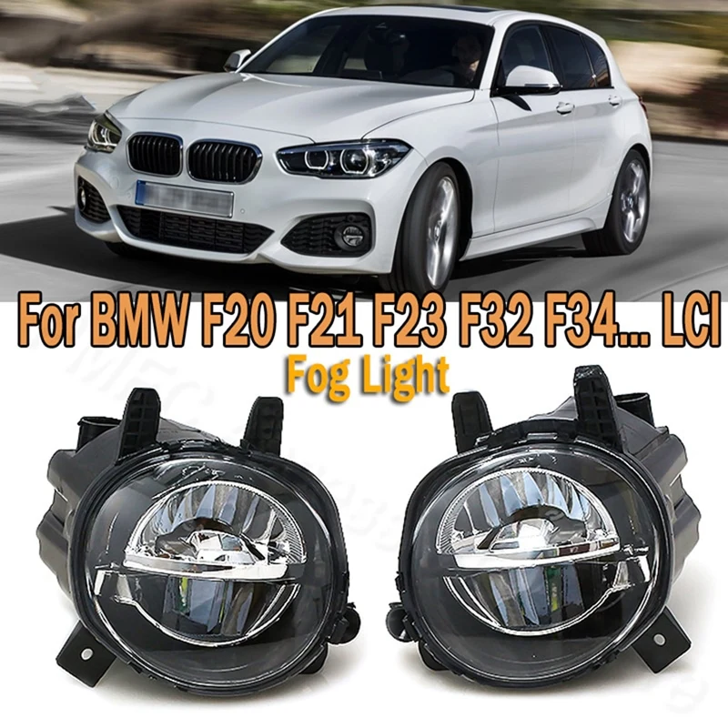 

2PC Front 63177315559 63177315560 DRL Driving Lamp For BMW 3 Series F20 F22 F30 F35 LCI