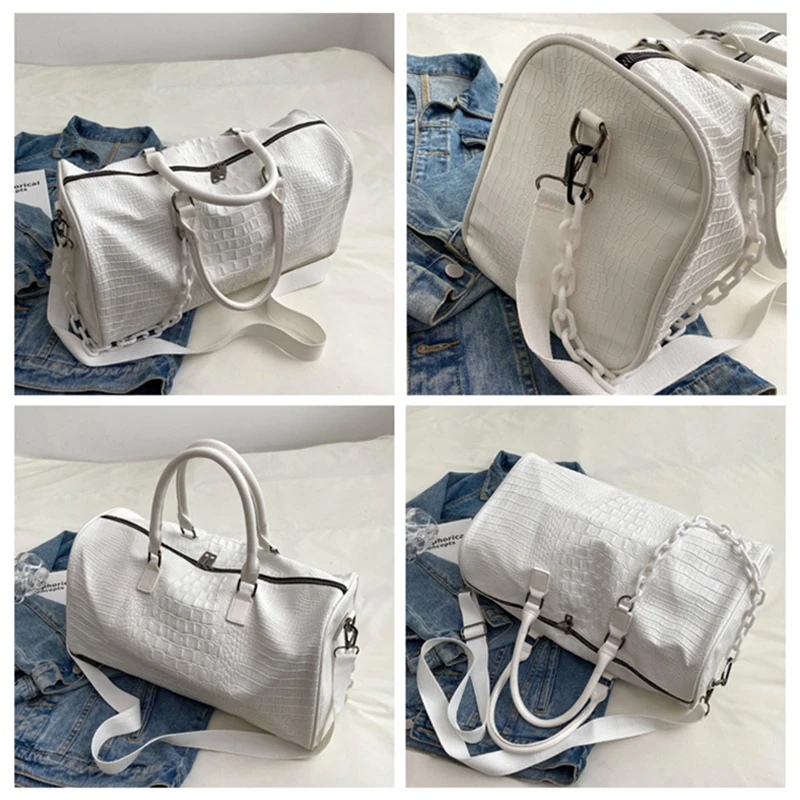 Дорожная сумка вместительная через плечо для фитнеса водонепроницаемая на