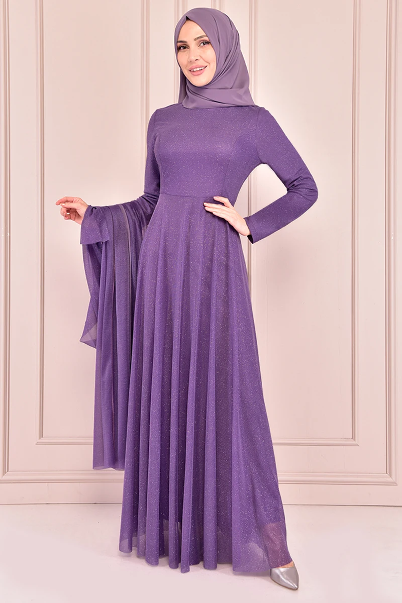 

Серебристое платье темно-сиреневое KBR10026