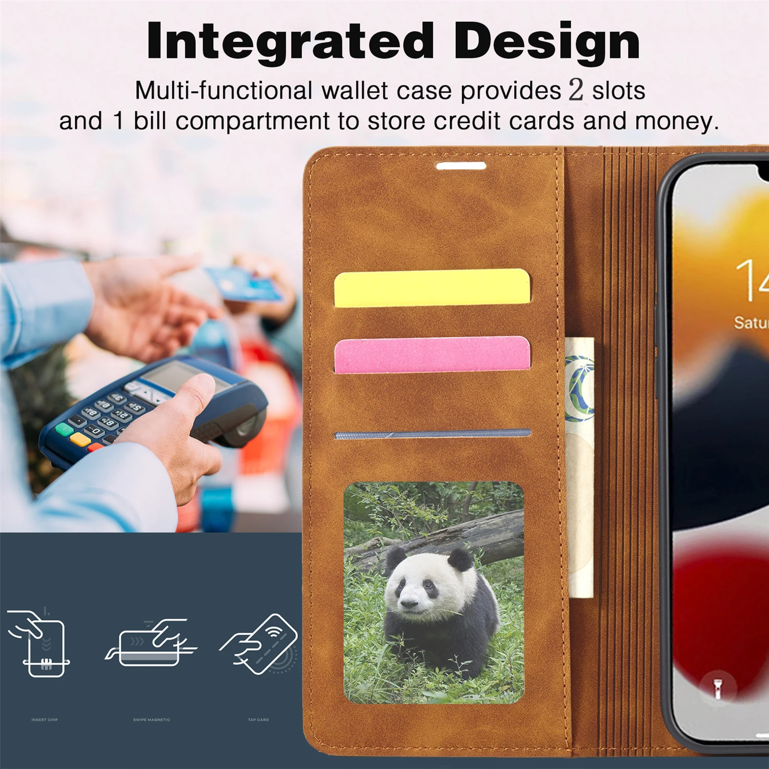 Leather Flip Phone Bag Case For iPhone 14 13 12 Mini 11 X XS Max XR 8 7 6 6s Plus 5 5s SE 2020 2022 Wallet Card Slot Stand Cover