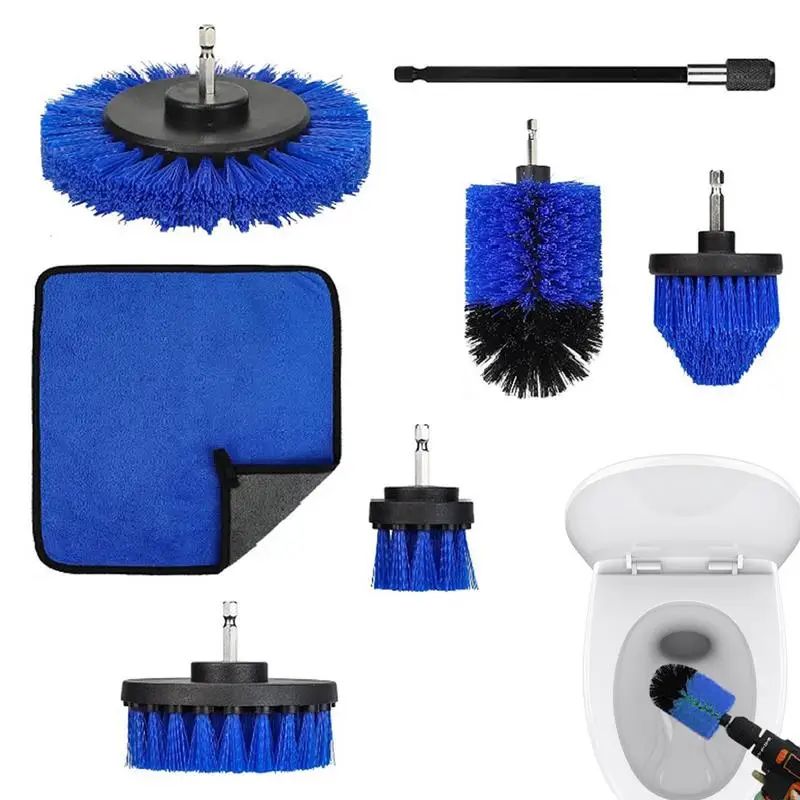 

Сверло для очистки Набор щеток, 7 шт., Набор насадок для дрели, мощная Щетка для скребка с удлиненным наконечником для плитки с раствором