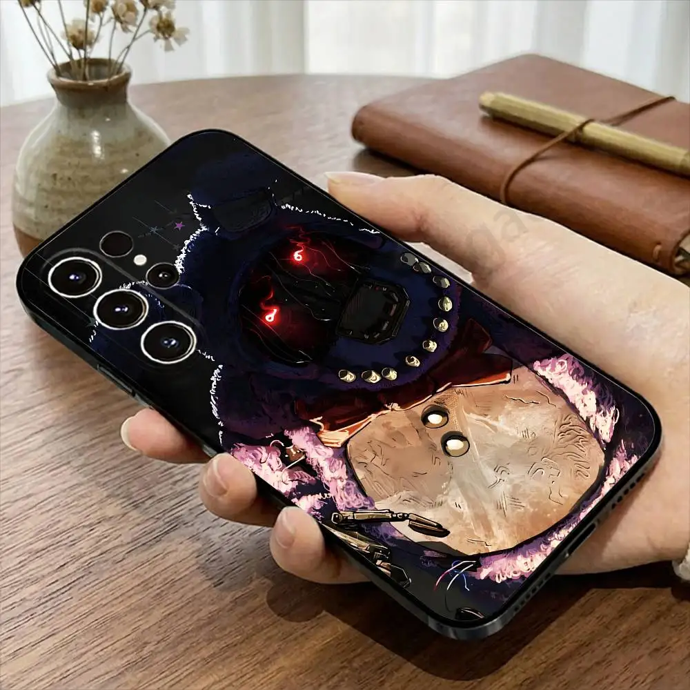 Фото Чехол для телефона Five-Nights-At-Freddys F-Fnaf для Samsung S20,21,22,23,24,25,26 plus,ultra Lite, черный силиконовый чехол №2