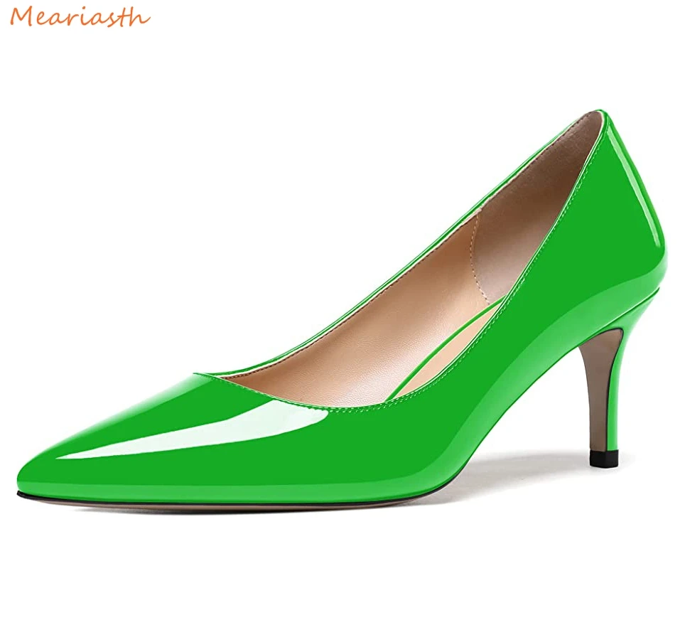 

Туфли-лодочки женские на среднем каблуке 6 см, элегантные, заостренный носок, без застежки, офисные, черные, розовые