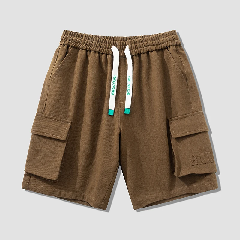 

8Xl Pure Cotton Summer Cargo Shorts Men Black Plus Size Pockets Male Bermuda Homme Oversize Big Casual Clothes 7Xl 6Xl 5Xl Z611