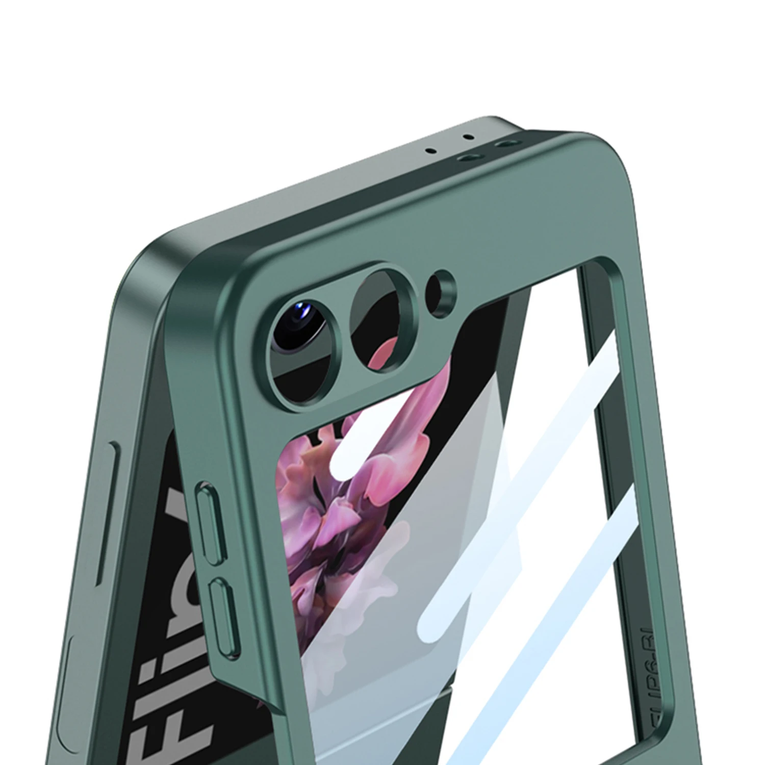 Деловой Чехол-держатель с кольцом Z для Samsung Galaxy Flip 5 6 тонкий Матовый ультратонкий