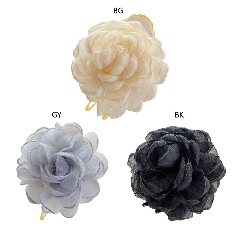 

Summer Korean Elegant Meatball Head Hairpin Shark Clip Head Female Headdress 264E