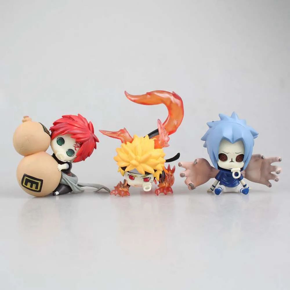 

8cm Naruto Anime Figure Shippuden Hinata Sasuke Gaara Uzumaki Naruto Ation Model Q Version PVC Figures Toys Dolls Kid Gift