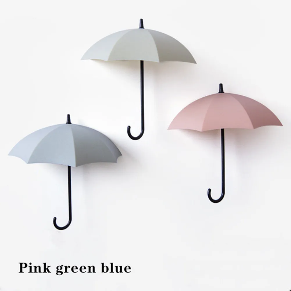 

Cute Umbrella Wall Mount Key Holder Wall Hook Hanger Organizer Durable Hook Multi-Purpose Hooks Decorations