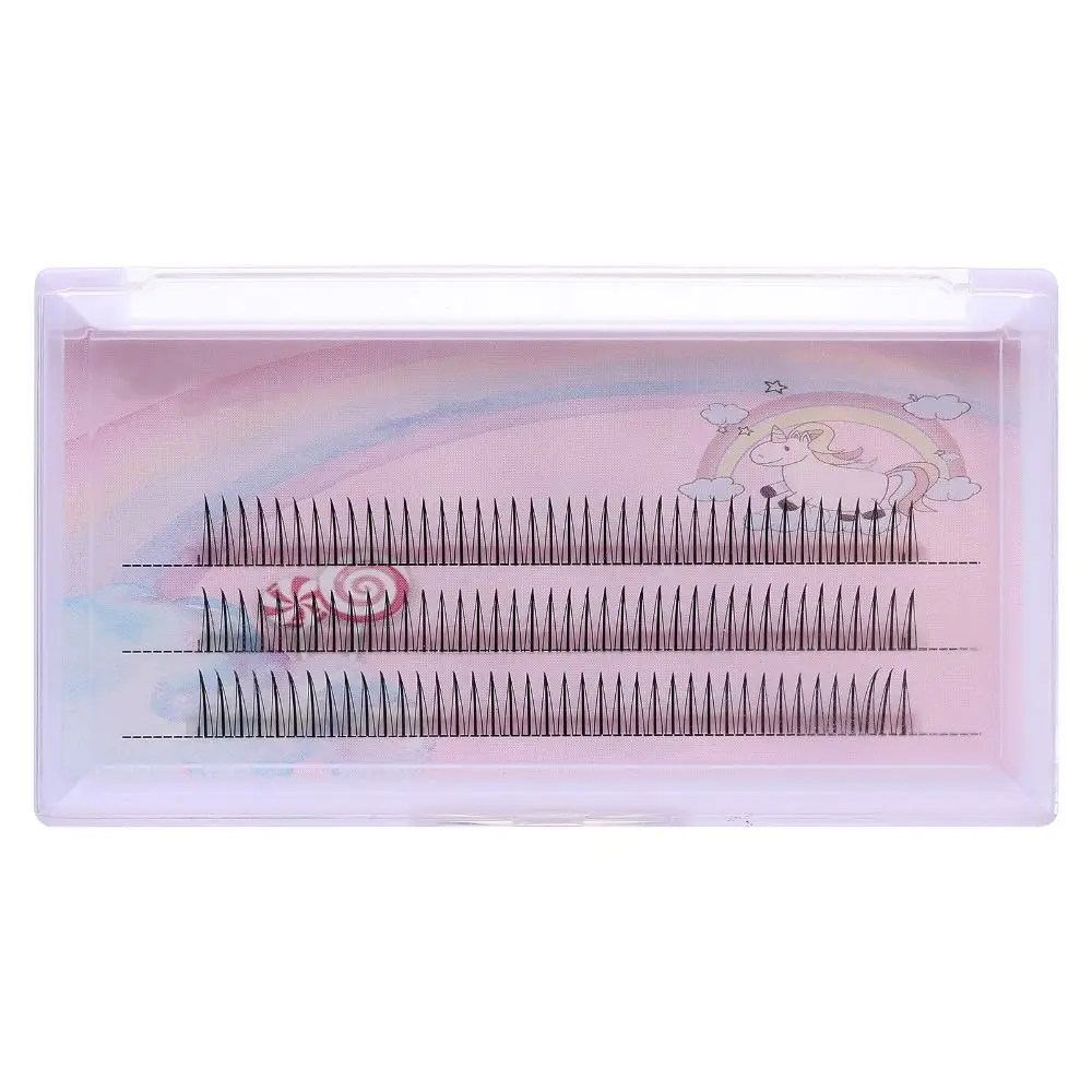 Черные коричневые а-образные готовые ресницы для макияжа индивидуальные