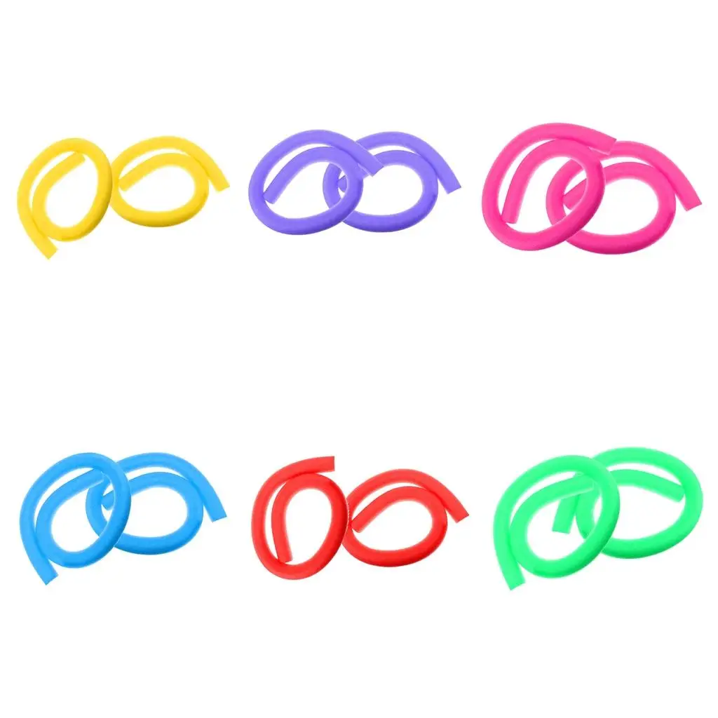 

2 Pcs Kids Adult Learn To Swim Swimming Pool Noodles Water Float Aid Woggle Noodles 6x150cm Solid and Hollow Flexible