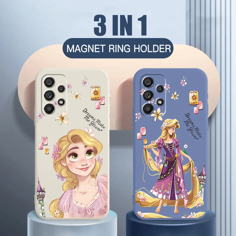 

Liquid Rope Capa Princess Rapunzel Disney Girl Phone Case For Samsung Note 20 10 Plus Ultra A22 A12 A71 A51 A31 A21S A50 A23 5G