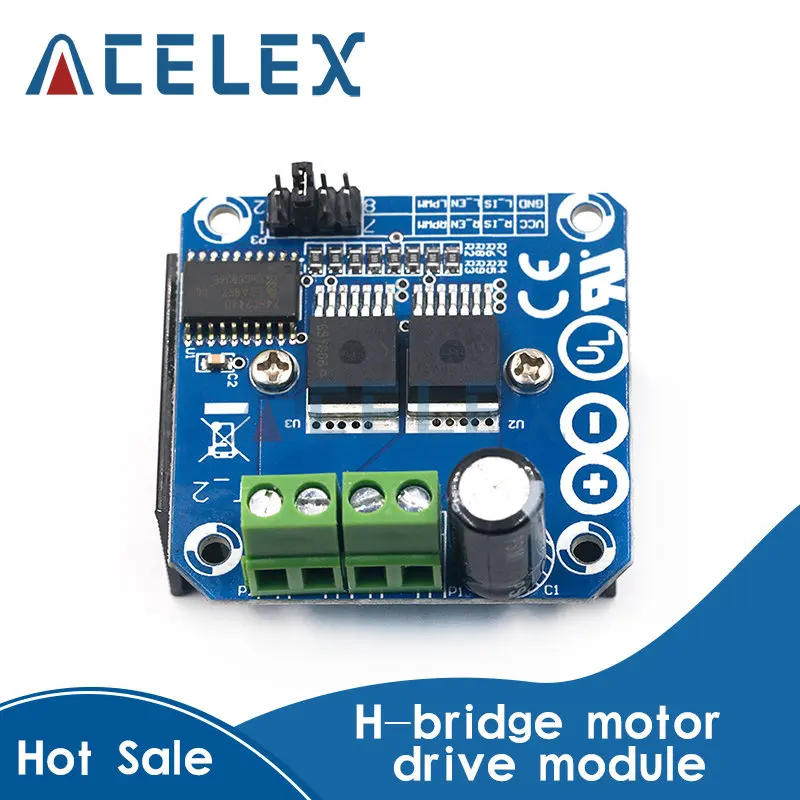 Двойной модуль двигателя высокой мощности BTS7960 43A H-bridge/smart car/