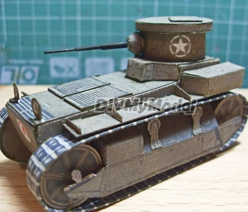 

DIYMyModel T1 Cunningham light tank paper model 1:35 DIY Handcraft Paper Model KIT Handmade Toy Puzzles Gift Movie props