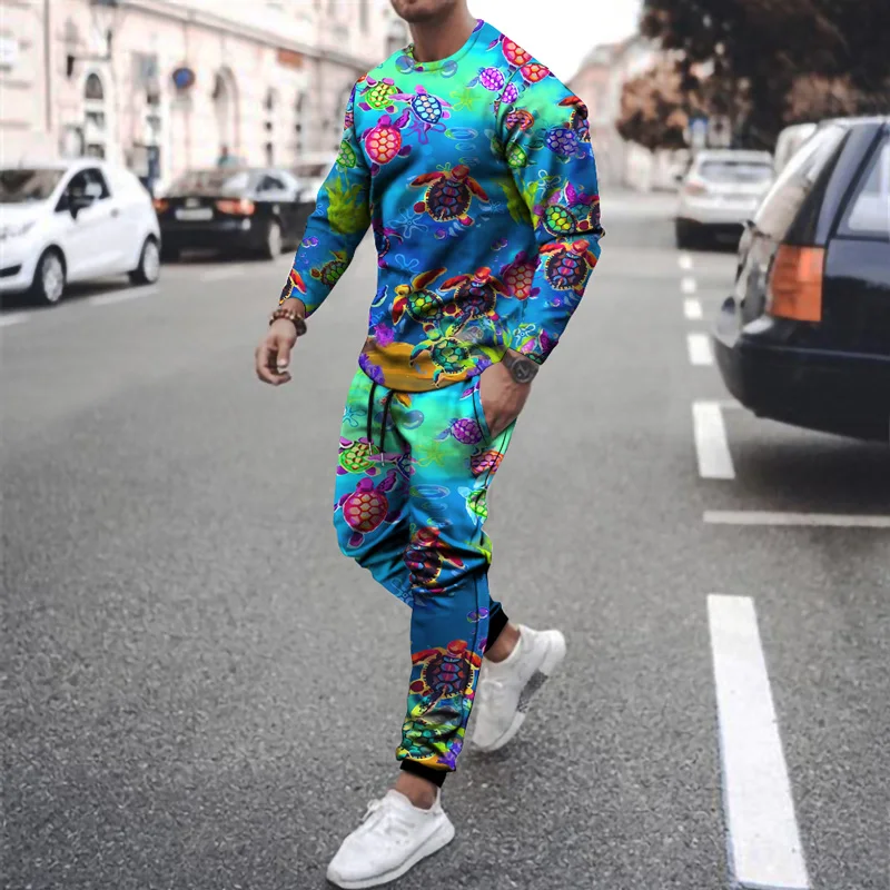 

Men Clothing 3D Printing Loose Pullover Suit Men's Sweatshirt Jogging Shirt Various Animal Patterns Harajuku Suit Casual Wear