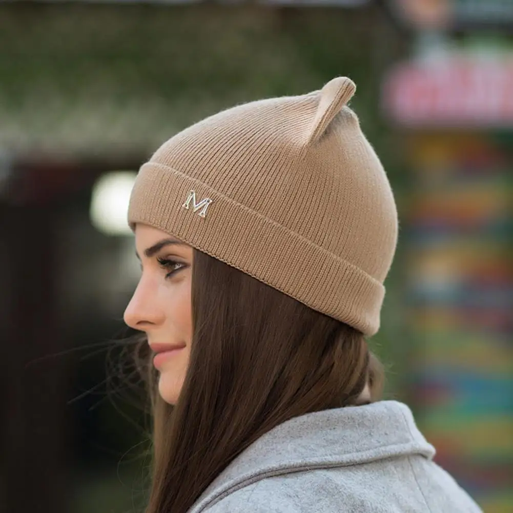 

Popular Women Cap All Match Cute Good Stretch Crimping Hat Women Hat Beanie Hat