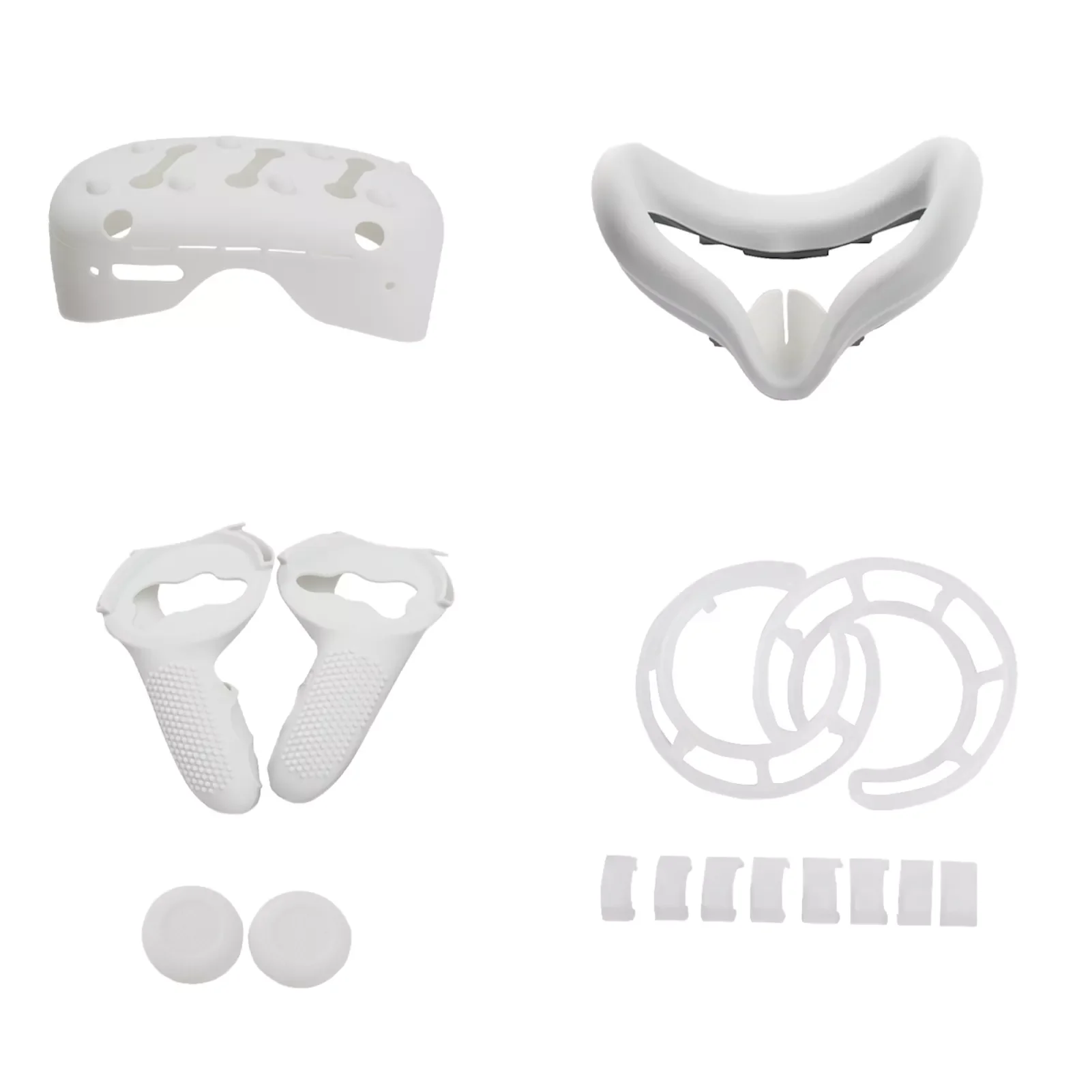 

Soft Sweatproof Protective Headset Case Controller Grip Cover Anti Shock Facial Cushion Non Slip Silicone For Oculus Quest 2