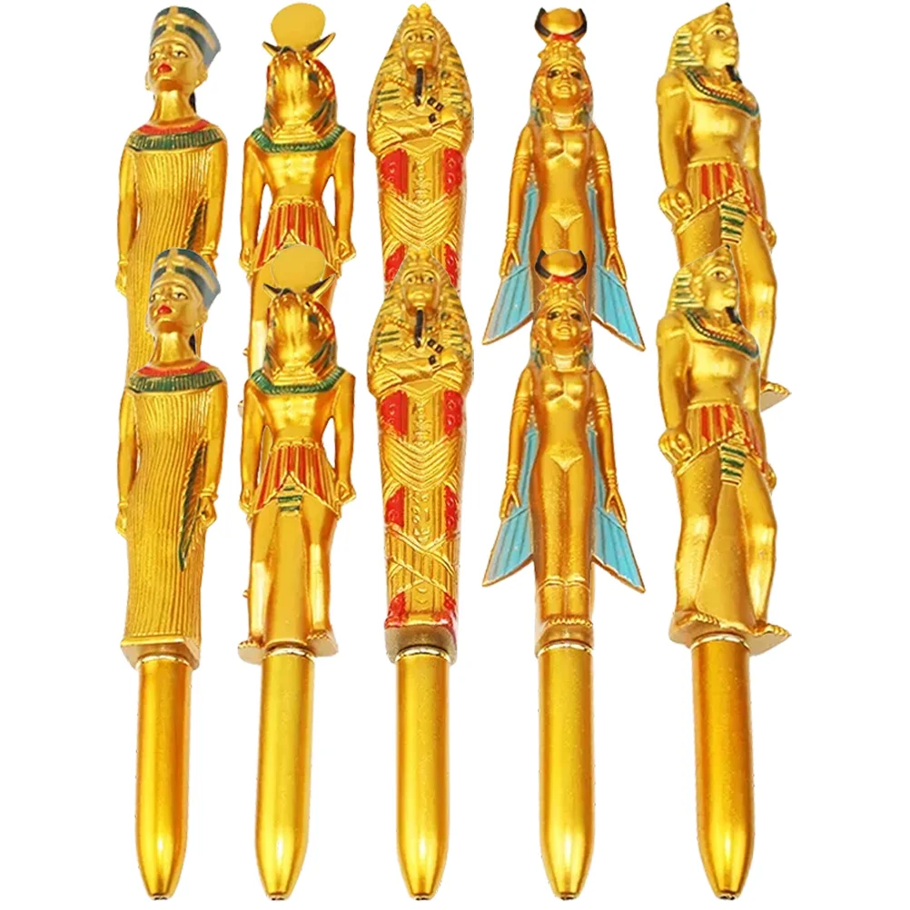 

10 Pcs Pharaoh Ballpoint Pen Classroom Prizes Pens Note Taking Memorial Gift Bulk Plastic Souvenir Ink Office