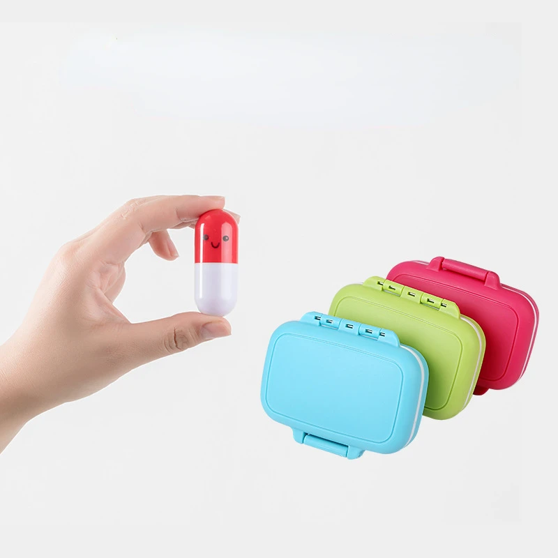 

Portable Mini Pill Case Medicine Boxes 3 Grids Travel Home Medical Drugs Tablet Empty Container Home Holder Cases