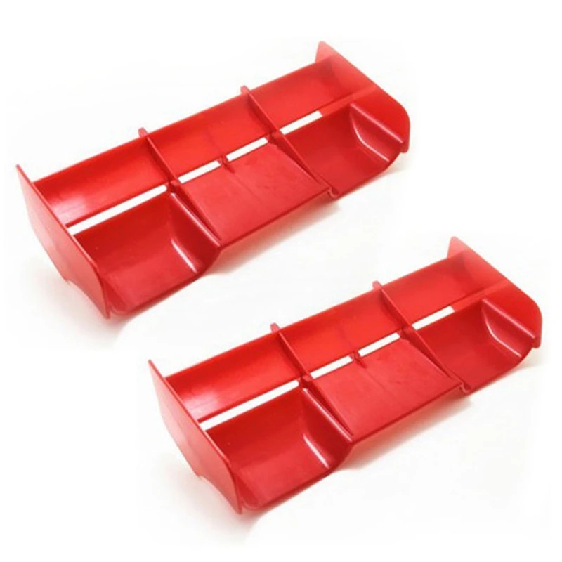 

2X 1:8 Багги радиоуправляемые автомобили RC пластиковые нейлоновые задние крыла для масштаба 1/8 флюзи внедорожник Buggytruck дистанционное управление, красный