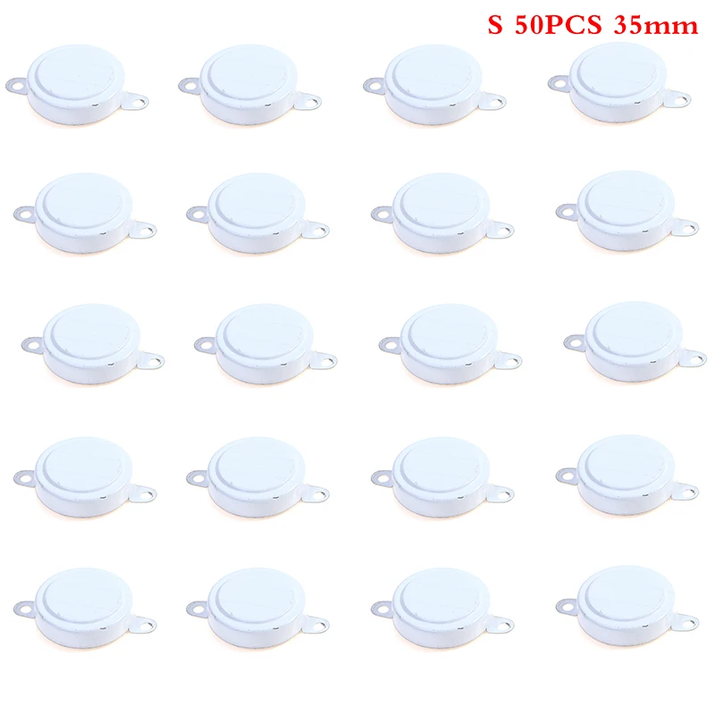 

50 шт., колпачки для уплотнения масляного барабана, железные крышки, водонепроницаемые белые крышки (S/L)