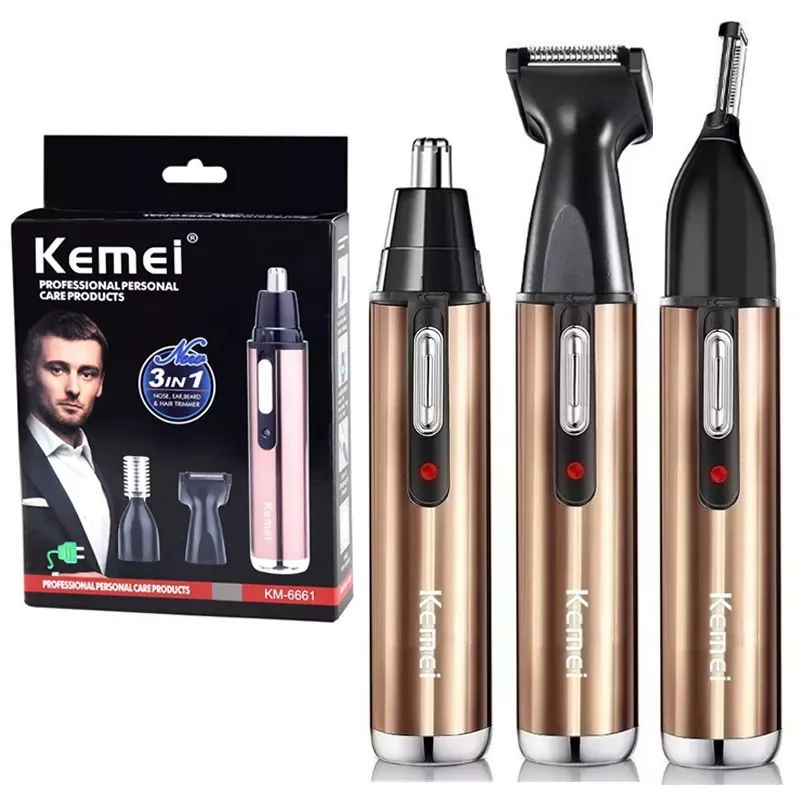 in one rechargeable nose hair trimmer beard grooming face trimer for men ear eyebrow hair trimmer for nose and ear trimmer