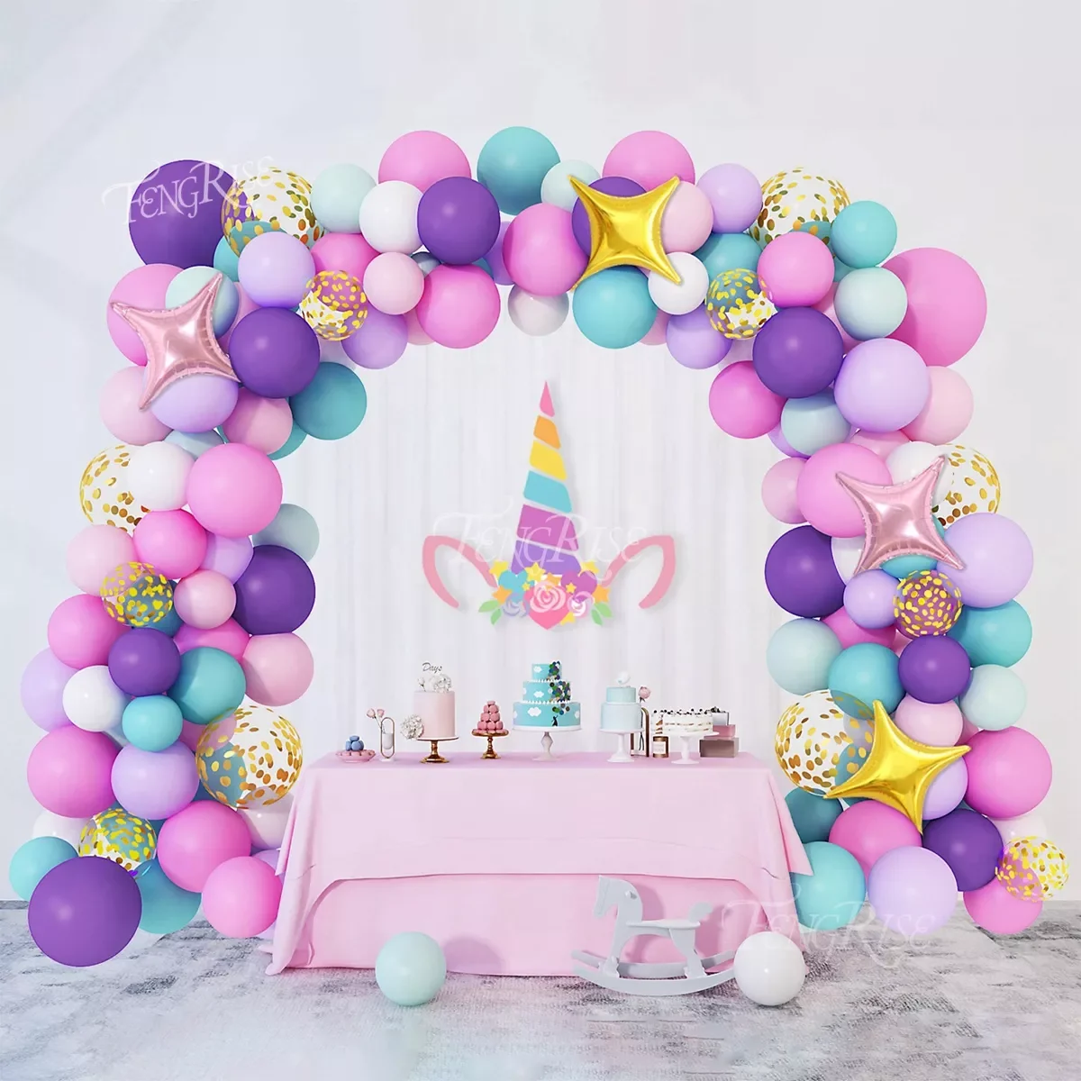 

Macarons Balloon Garland Arch 1st Birthday Party Decoration Kids Wedding Birthday Latex Baloon Baby Shower Boy Girl