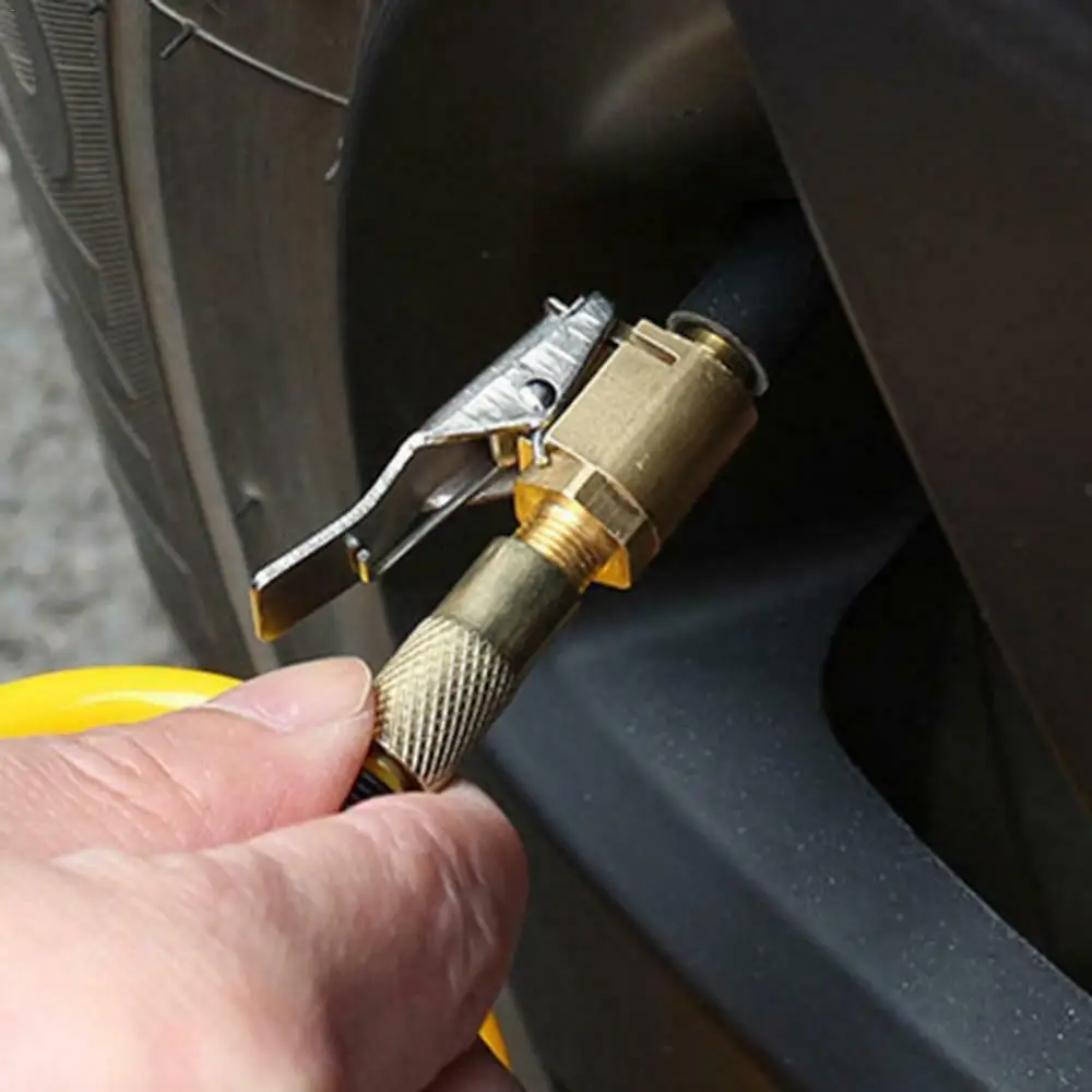 

Inflator Metal Pump Nozzle Car Truck Tyre Tire Valve Air Clip Adapter Connector