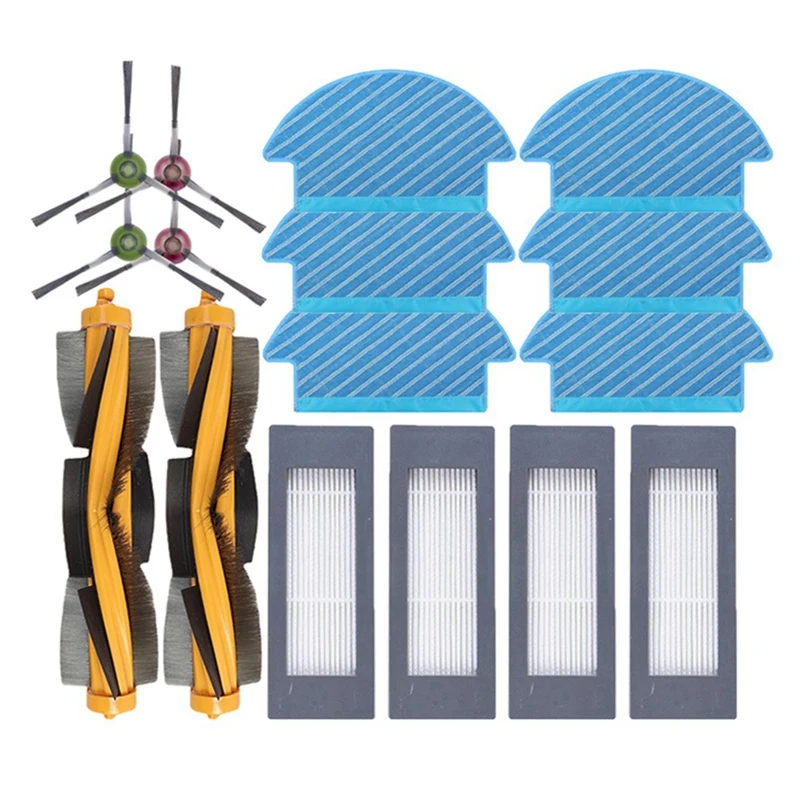 

Roller/Side Brush Hepa Filter Washable Mop Cloth Rags Plastic As Shown For Ecovacs Deebot DN33 DN36 DN55 DN520 Vacuum Cleaner
