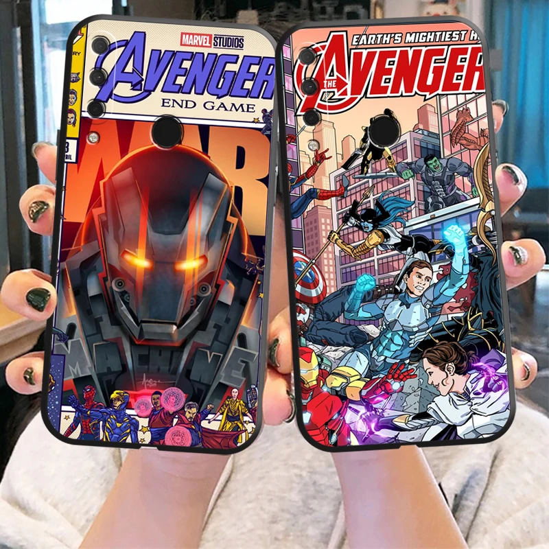 

Marvel Comics Phone Case For HUAWEI Honor 8X 9X 9 Lite 10 10X Lite 10i 9A Protective Silicone Cover Coque Black Carcasa TPU