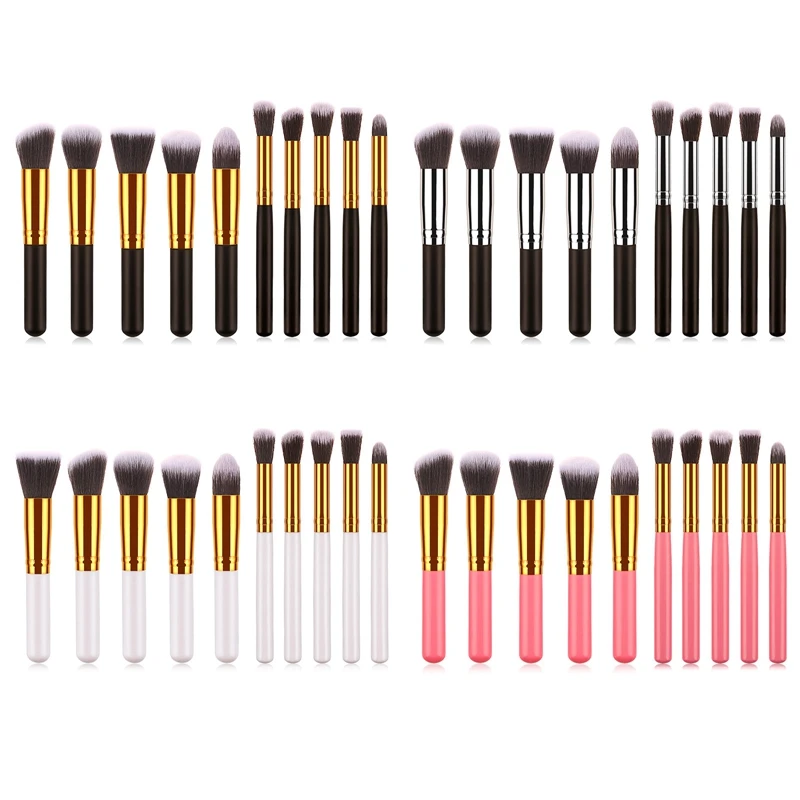 

10pcs/set Makeup Brushes Set Powder Eyeshadow Cosmetic Set Cosmetics Foundation Blending Blush Makeup Tool