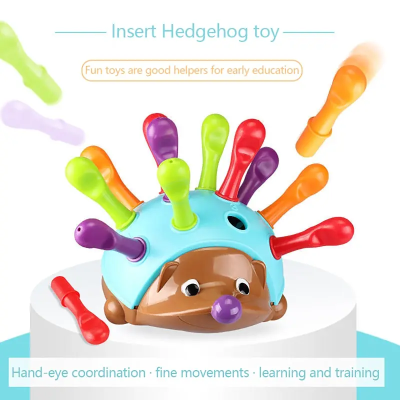 

1Set Hedgehog Montessori Toys Fine Motor And Sensory Toys Educational Toys For Toddlers Spelling Little Hedgehog Puzzle Toys
