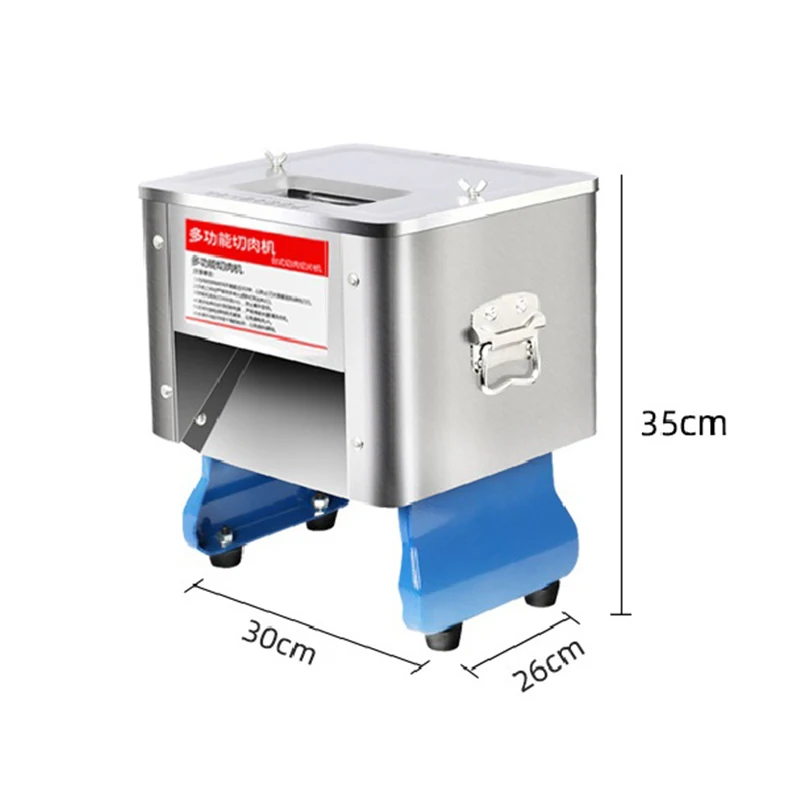 

110V/220V Electric Meat Slicer Cutter Commercial Home Cutting Grinder Automatic Food Chopper Chipper with Stainless Blade