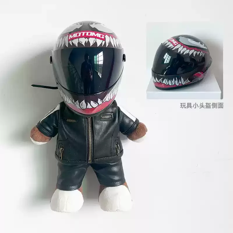 

Мотоциклетный шлем с медведем