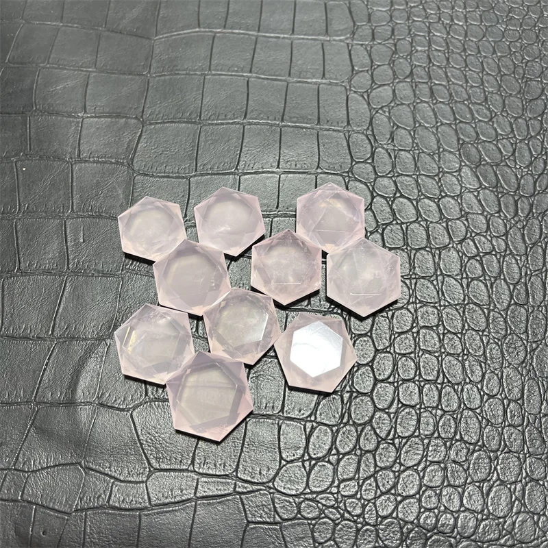 

Набор из 10 розовых кварцевых камней "Звезда Давида" RongDe Jewelry