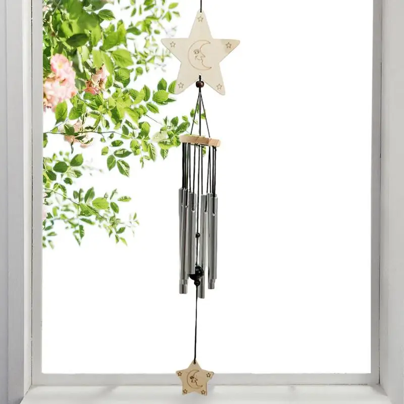 

Деревянная подвеска-колокольчик, памятная колокольчик с Металлическими трубками, украшение для дома и улицы, внутреннего дворика, сада, гостиной
