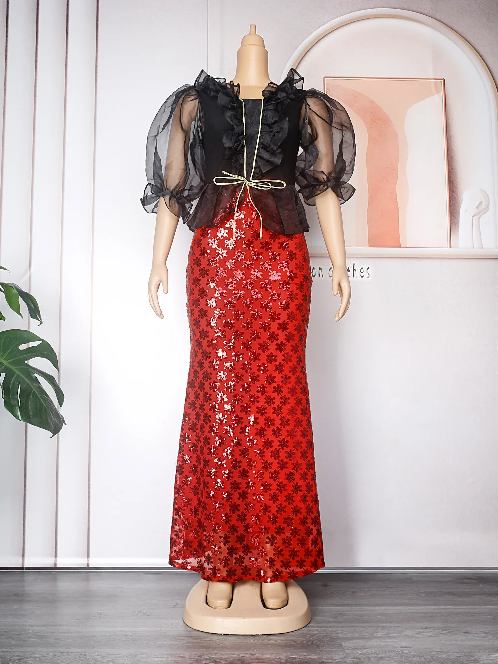 Plus Size Sequin Mesh Dress Lady Floral Evening Party Cloth Casual Luxury Long Robe 2023 Summer Elegant And Pretty Women's Dress