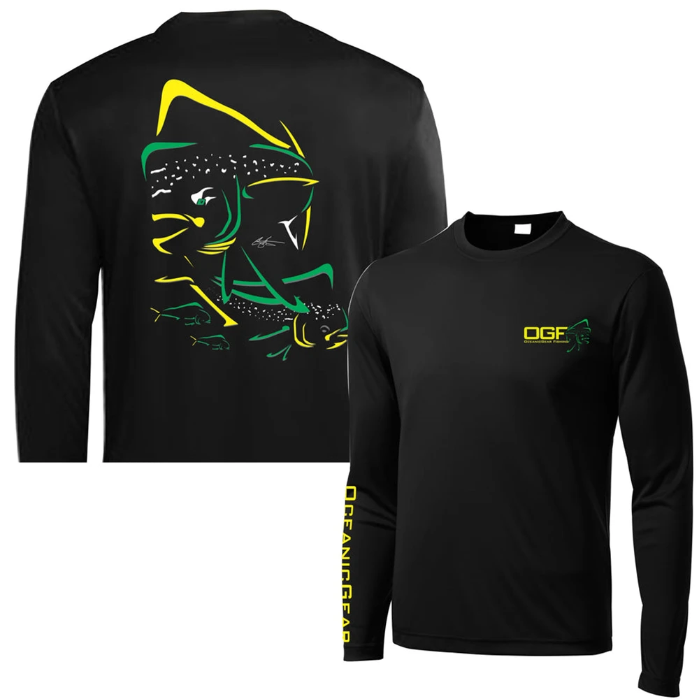 Oceanic Gear Fishing Long Sleeve Shirts UV Protection Moisture Wicking Quick-drying Breathable Fishing Shirts Fishing Clothing