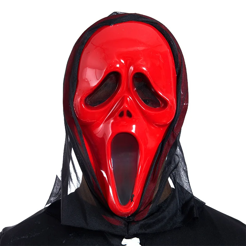Маска ужасов из фильма Хэллоуин убийца гримаса крик ужасная маска с кожухом для