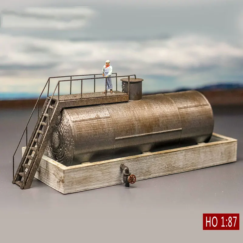 Модель здания в масштабе 1/87 года Сборная модель масляного бака поезда