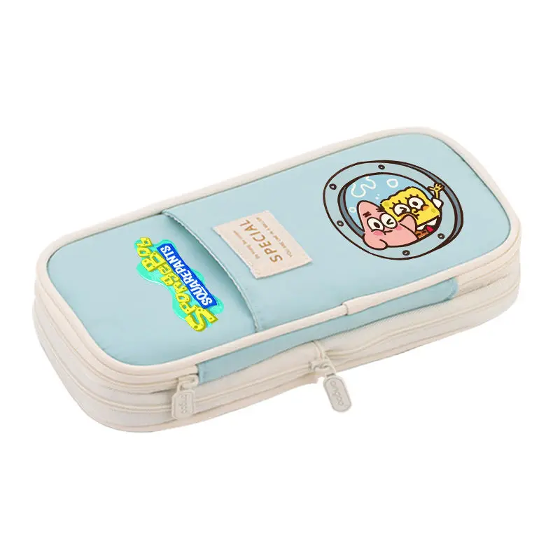 

Kawaii Spongebobs Patrick Star Cartoon Cute Large Capacity Stationery Box Pencil Case Anime Plush Toys for Girls Birthday Gift