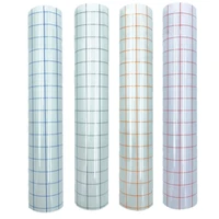 home decor diy clear vinyl transfer paper application tape roll alignment grid for car silhouette window decal sticker