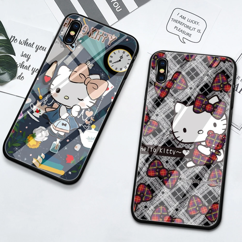 

cute kulomi hello kitty Cover for OnePlus Ace 3 3T 5 5T 6 6T 7 7T 8 8T 9 9R 9RT 10 Pro Glass Phone Case